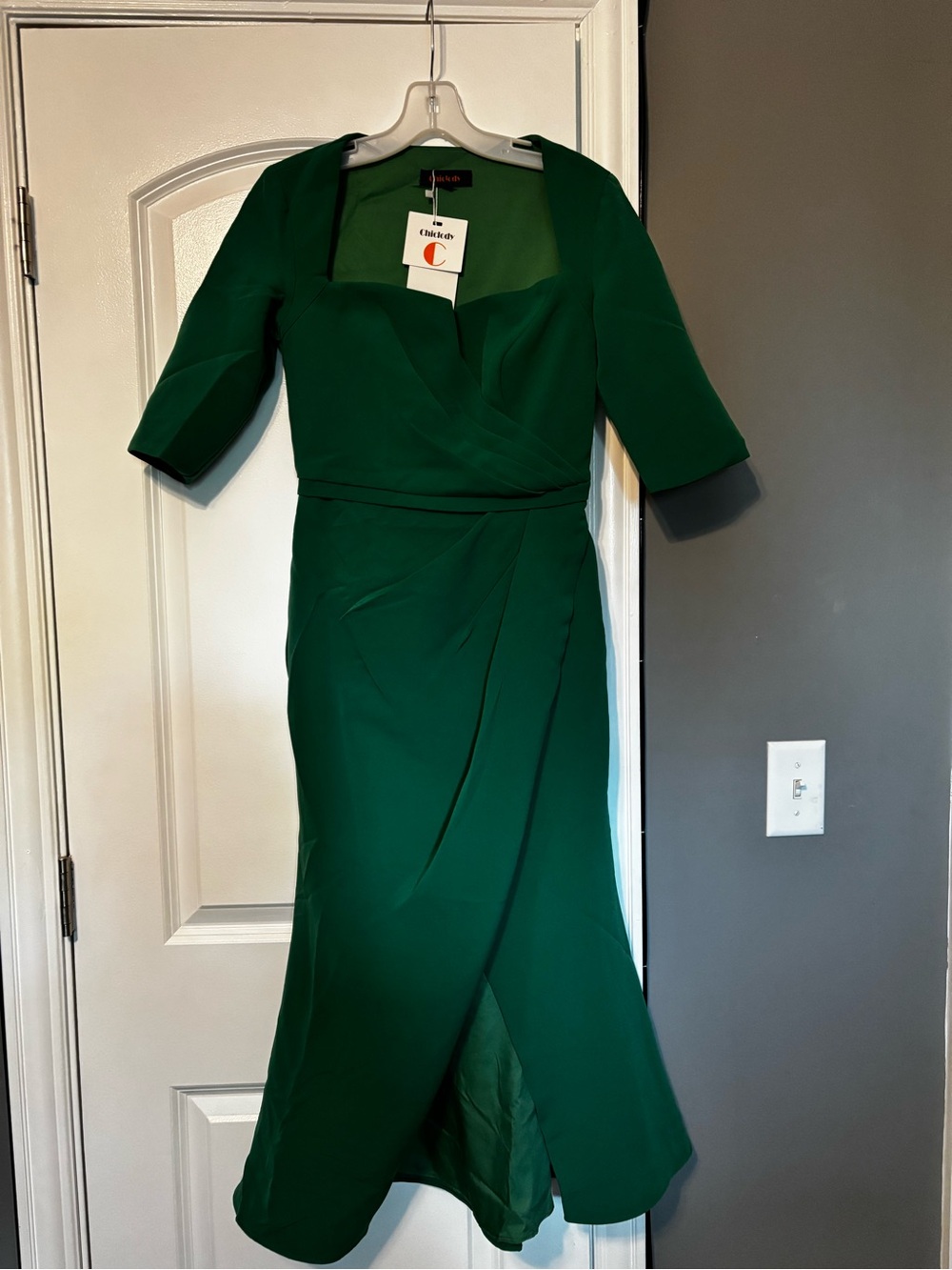 NWT Chiclody Emerald Wrap Midi Dress size 4